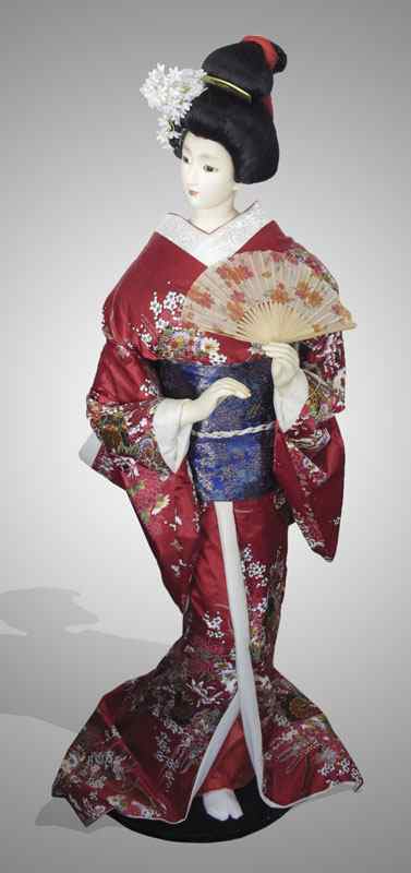 Appraisal: GEISHA MANNEQUIN WITH KIMONO '' h x '' x ''