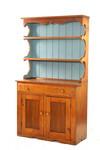 Appraisal: CUPBOARD - th c two part open top country cupboard