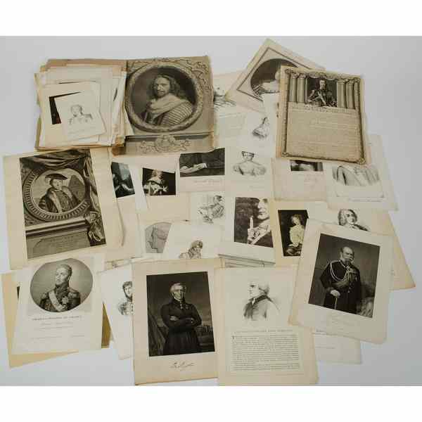 Appraisal: Large Group of American European Lithographs A large group of