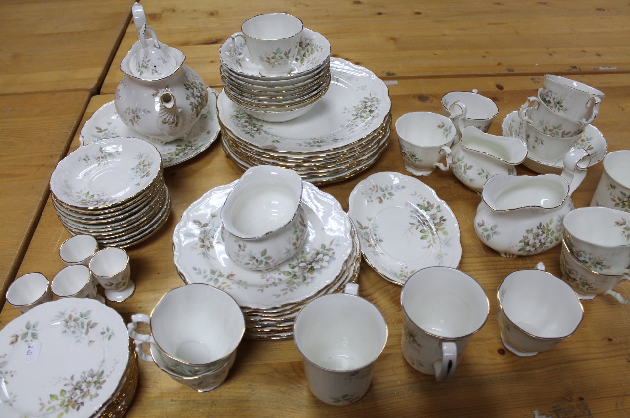 Appraisal: A Royal Albert Haworth pattern bone china part dinner service