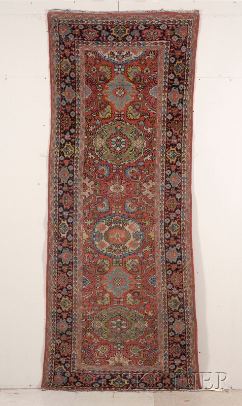 Appraisal: Mahal Long Rug West Persia second quarter th century minor