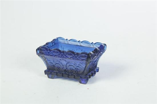 Appraisal: LACY GLASS SALT American nd quarter- th century pressed glass