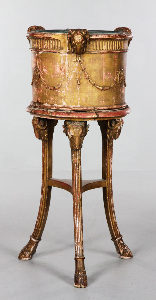 Appraisal: - Late th C French Gilt Wood Planter Late th