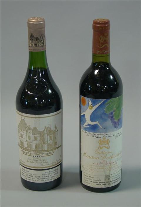 Appraisal: CHATEAU MOUTON ROTHSCHILD AND CHATEAU HAUT BRION