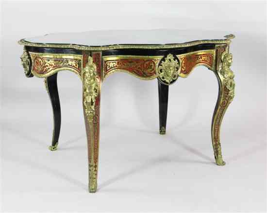 Appraisal: A th century French Napoleon III boulle work and ebonised