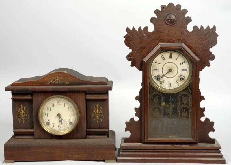 Appraisal: Lot of Clocks Description Includes one wooden Sessions time and