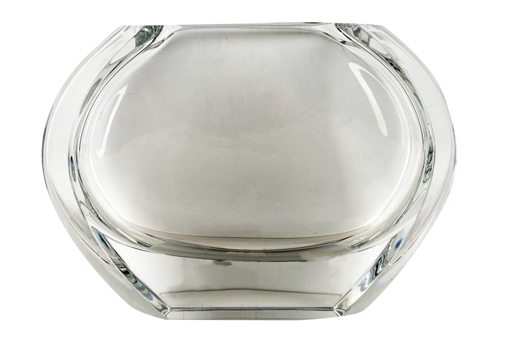 Appraisal: BACCARAT GLASS VASEsigned Baccarat to side inches wide inches high