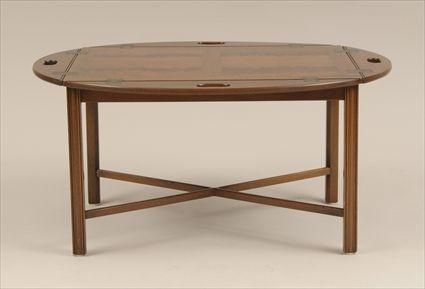 Appraisal: Mahogany Butler's Tray Table Modern x x in