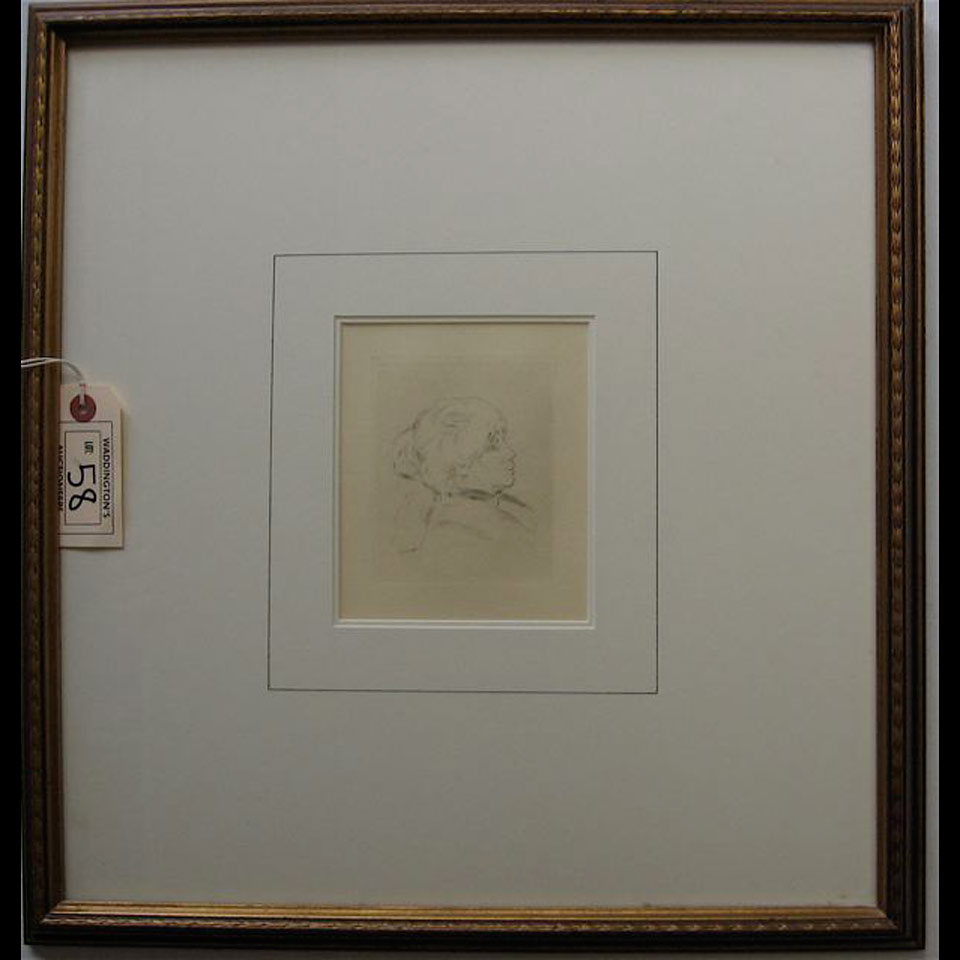 Appraisal: BERTHE MORISOT PIERRE AUGUSTA RENOIR - FRENCH ETCHING Height -