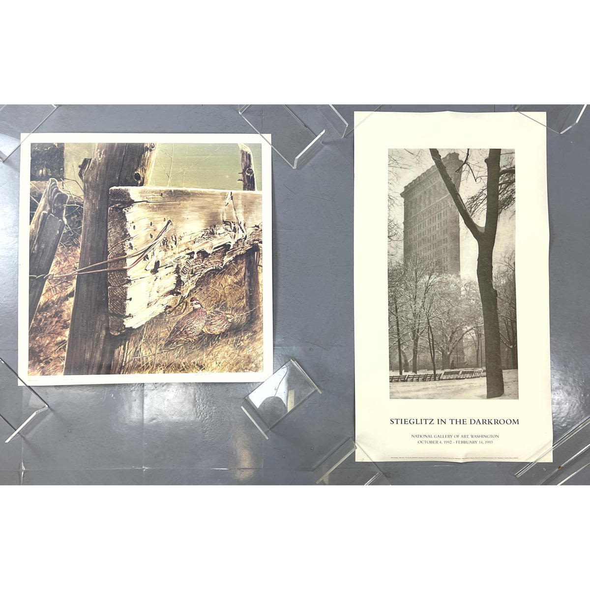 Appraisal: pcs Art Posters Alfred Stieglitz and Benoit Square poster measures