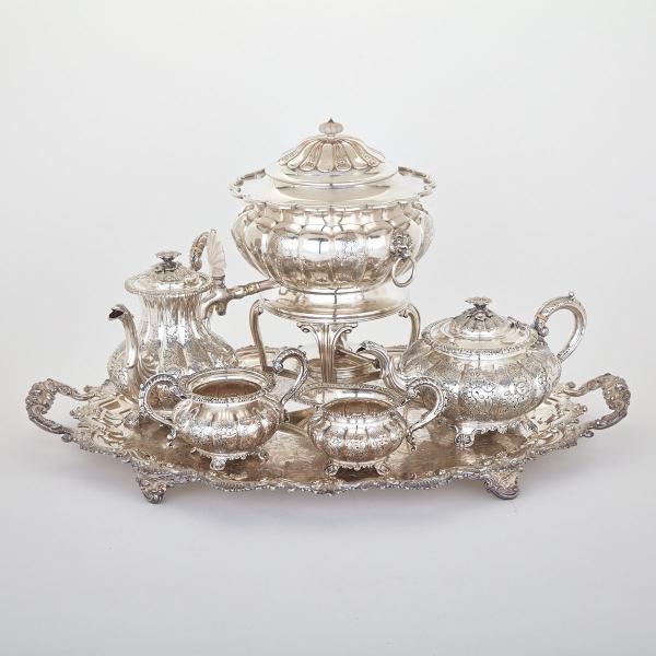 Appraisal: English Silver Plated Tea and Coffee Service th century of