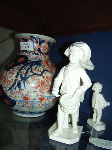 Appraisal: A th Century Imari vase high together with three white