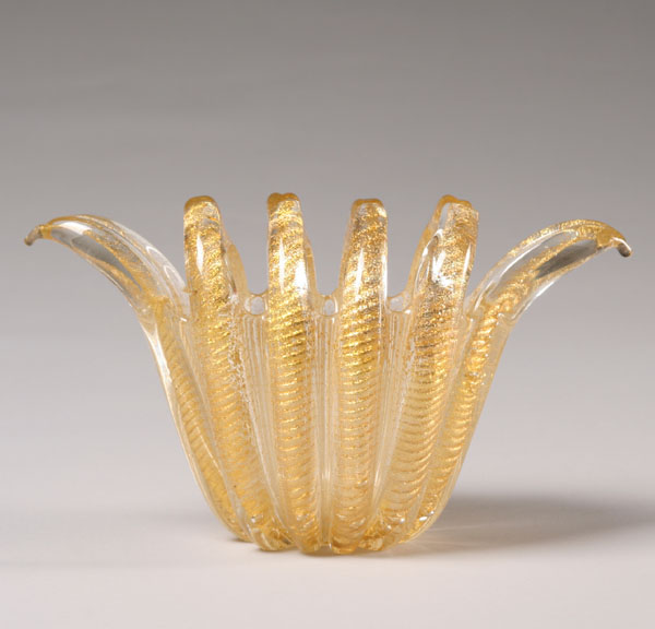 Appraisal: Barovier and Toso Cordonato d'Oro glass designed by Ercole Barovier