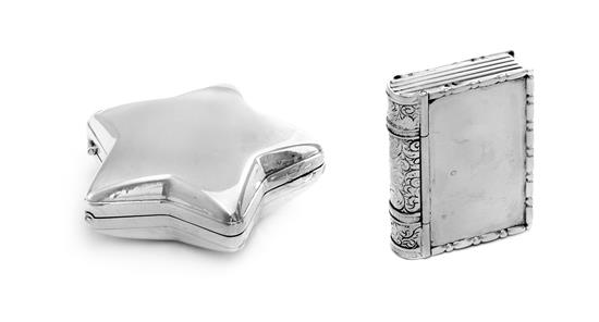 Appraisal: Sale Lot Two Silver Boxes Various Makers comprising a silver