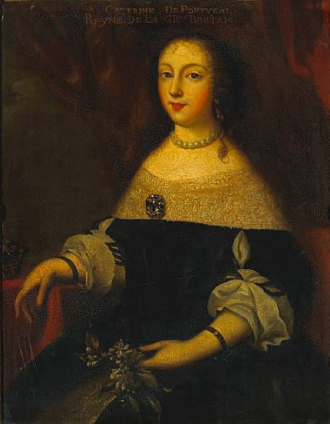 Appraisal: French School th Century A portrait of Catherine of Portugal