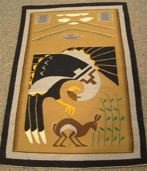 Appraisal: NAVAJO RUG WOVEN BY ATSUMA BLACKHORSE h w in