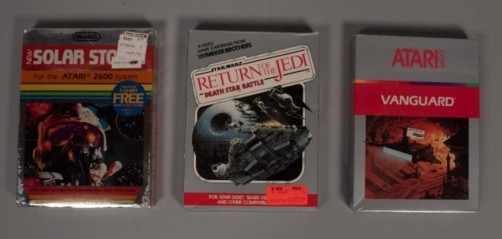 Appraisal: Atari Games in box are sealed Imagic Solar Storm and