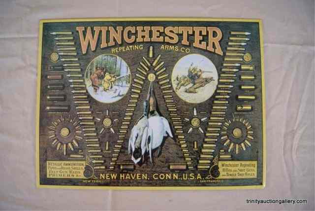 Appraisal: Winchester Ammunition Tin Display SignThis is for a Winchester Ammunition