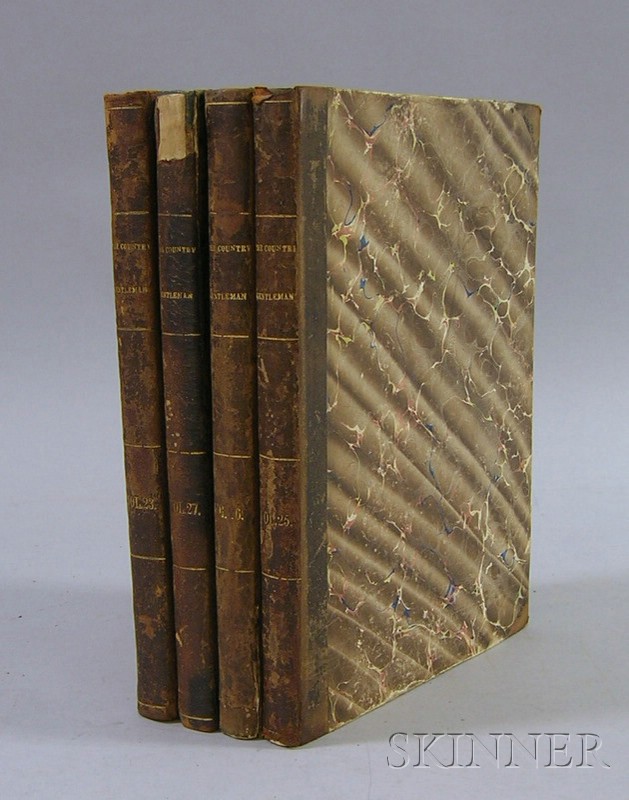 Appraisal: Horticultural Periodical four bound volumes of issues of The Country