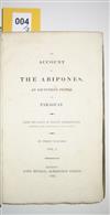 Appraisal: ARGENTINA Dobrizhoffer Martin An account of the Abipones an equestrian