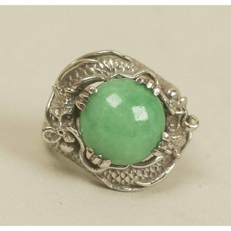 Appraisal: K Jade Ring K jade ring Ring marked K inside