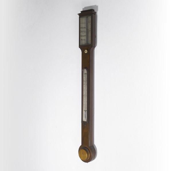 Appraisal: ENGLISH STICK BAROMETER Mahogany body th C Inscribed Yeats