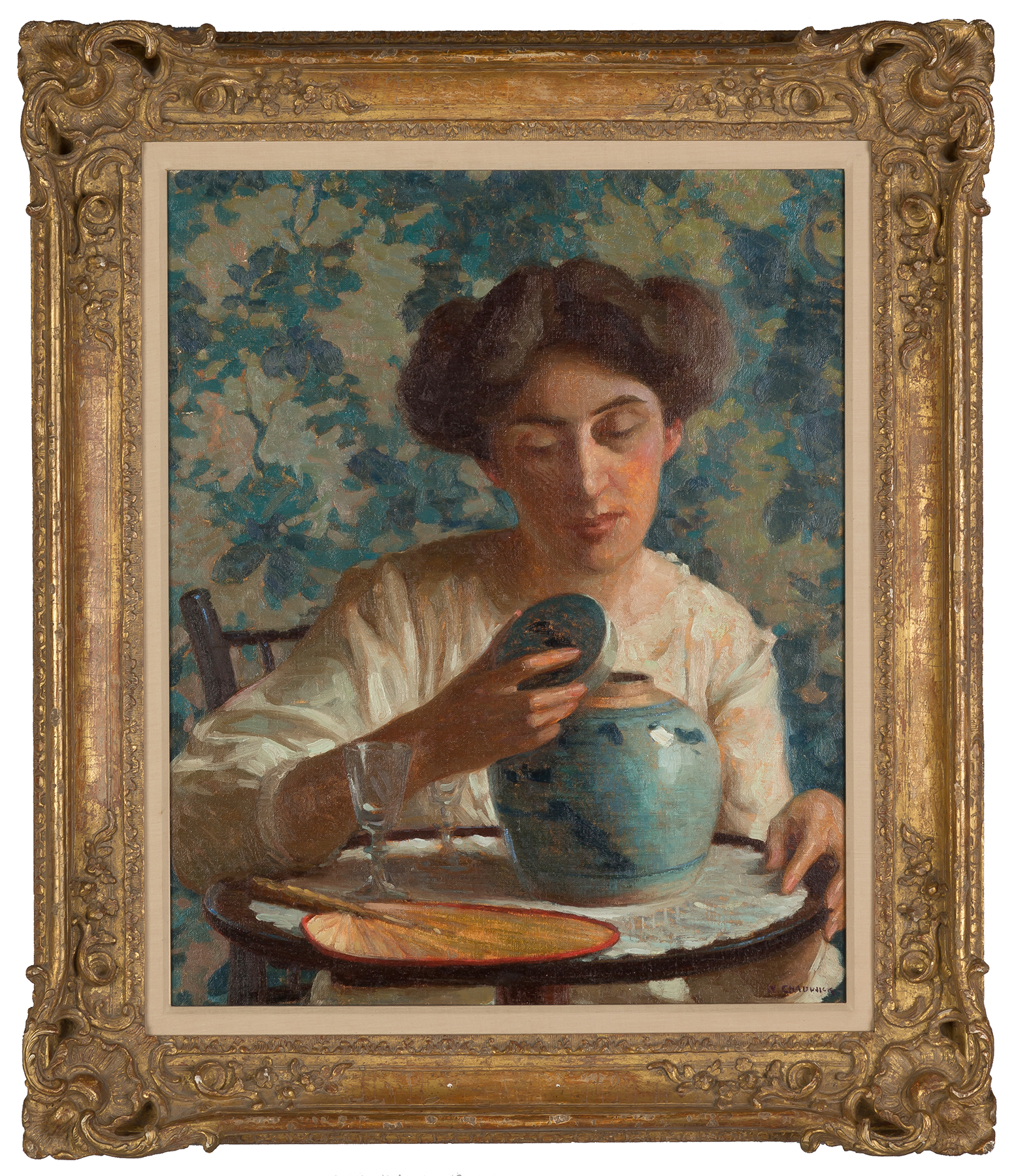 Appraisal: William Chadwick American - The Ginger Jar Signed lower right