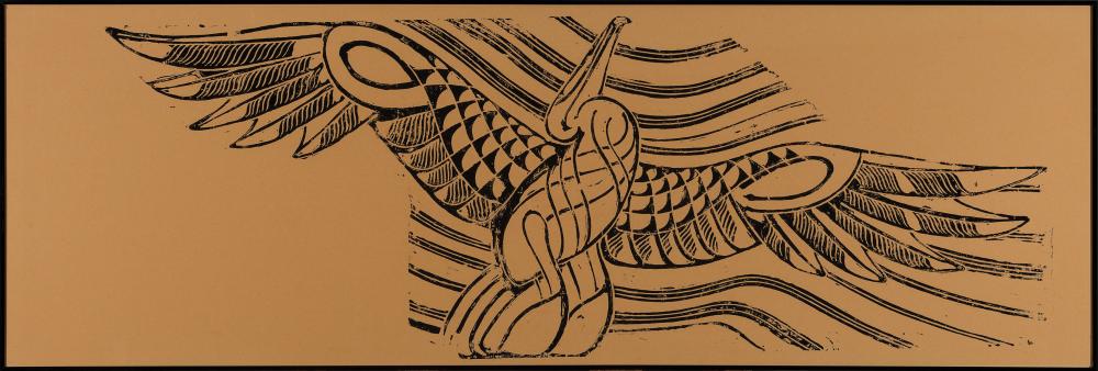 Appraisal: Walter Inglis Anderson American Mississippi - Pelican Soaring linocut on