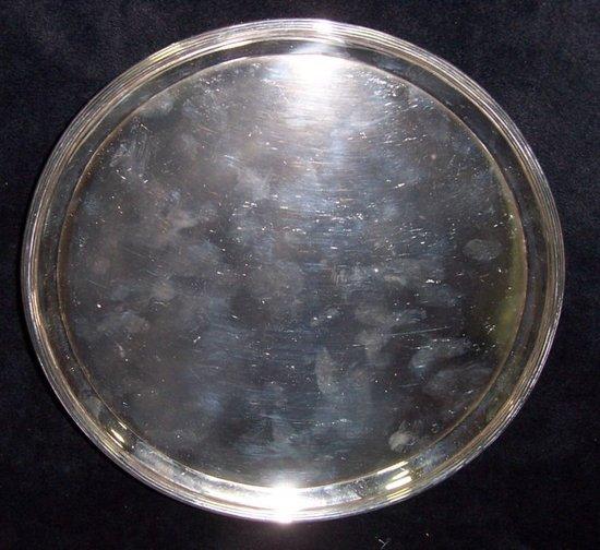 Appraisal: A George III salver with reeded rim on three feet