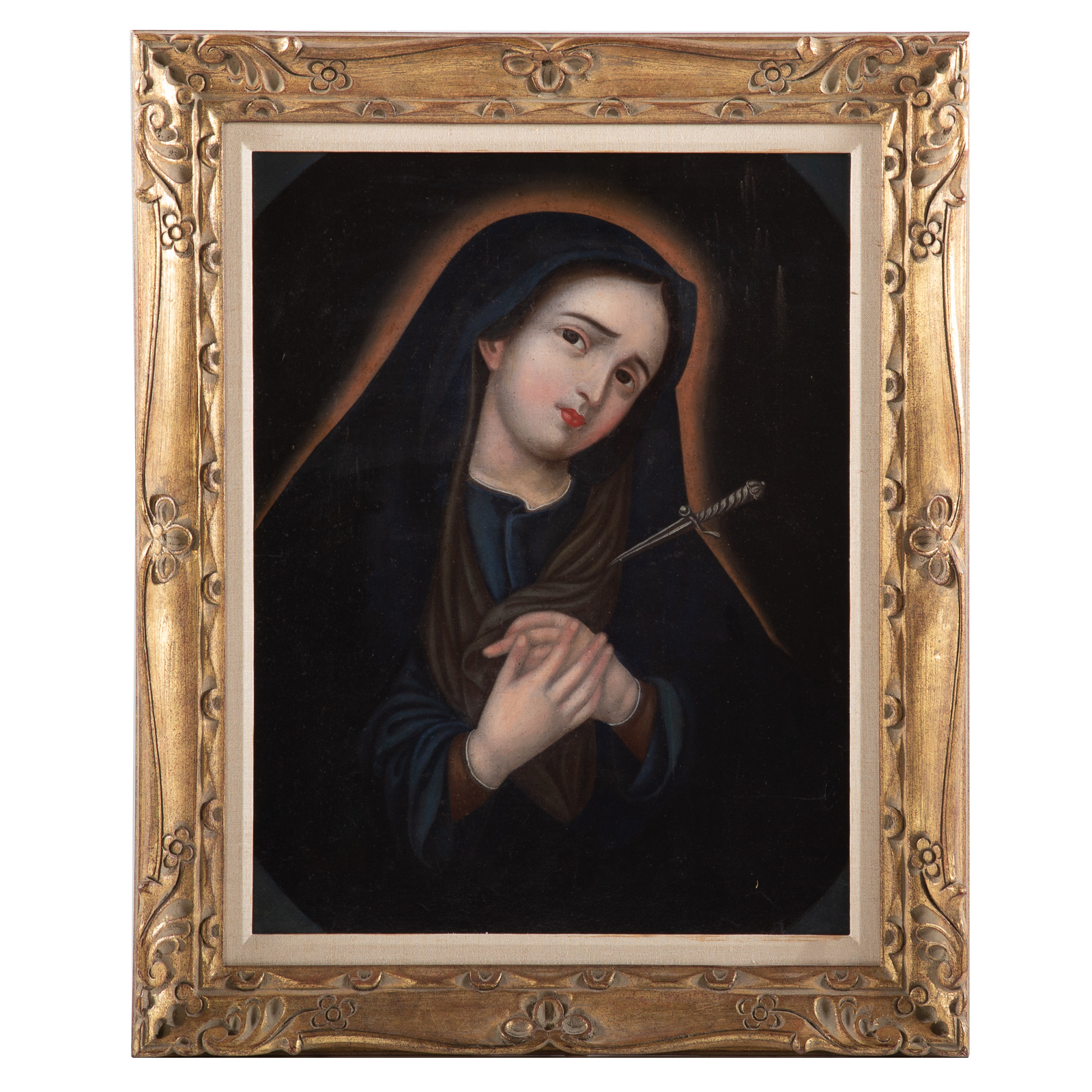 Appraisal: SOUTH AMERICAN SCHOOL TH C MATER DOLOROSA OIL Oil on