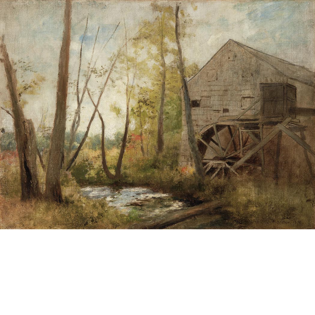 Appraisal: Charles Henry Miller American - Old Mill Signed Chas H