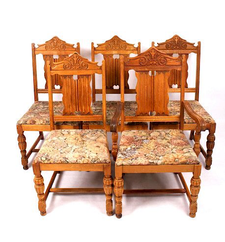 Appraisal: Angelus Furniture Chair Set from the Voss Inn Included in