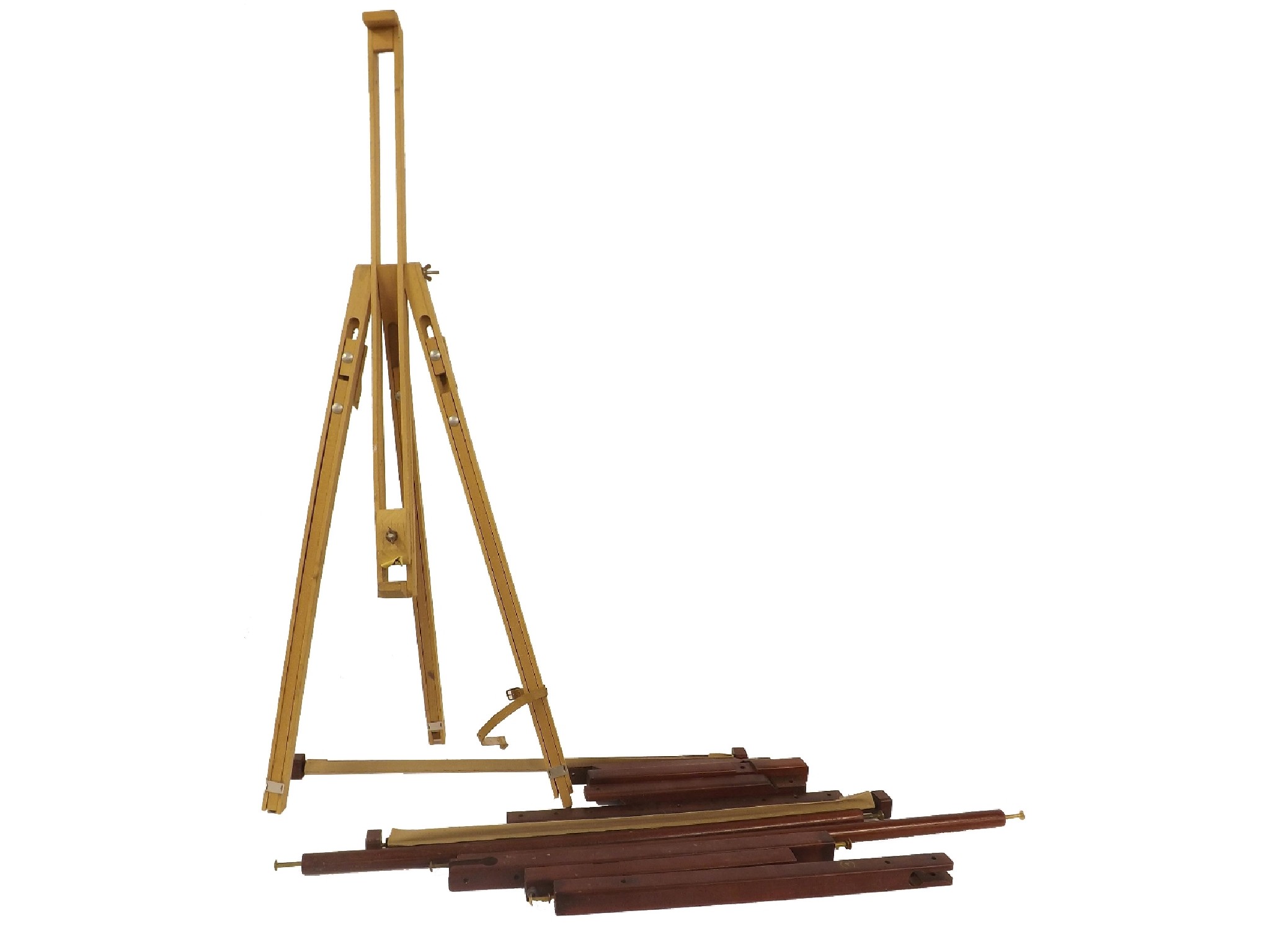 Appraisal: Two folding artists' easels