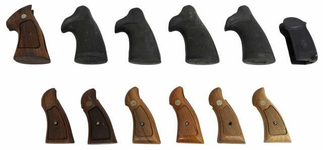 Appraisal: pair Pistol grips Smith Wesson wood grips each with S