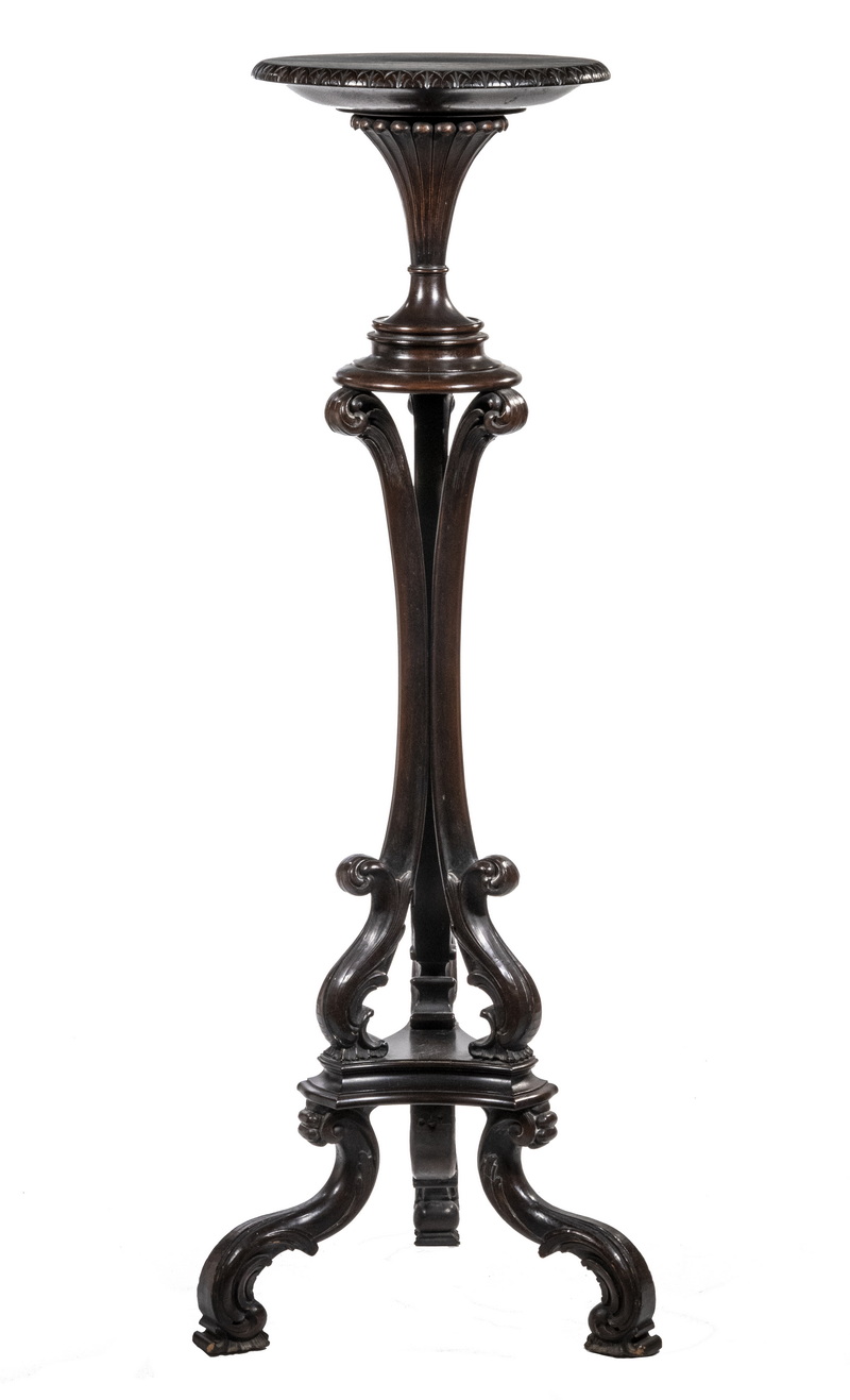 Appraisal: CUSTOM FERN STAND Quality Tall Stand in mahogany having a