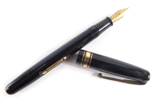 Appraisal: A Waterman's cased fountain pen with ct nib in black