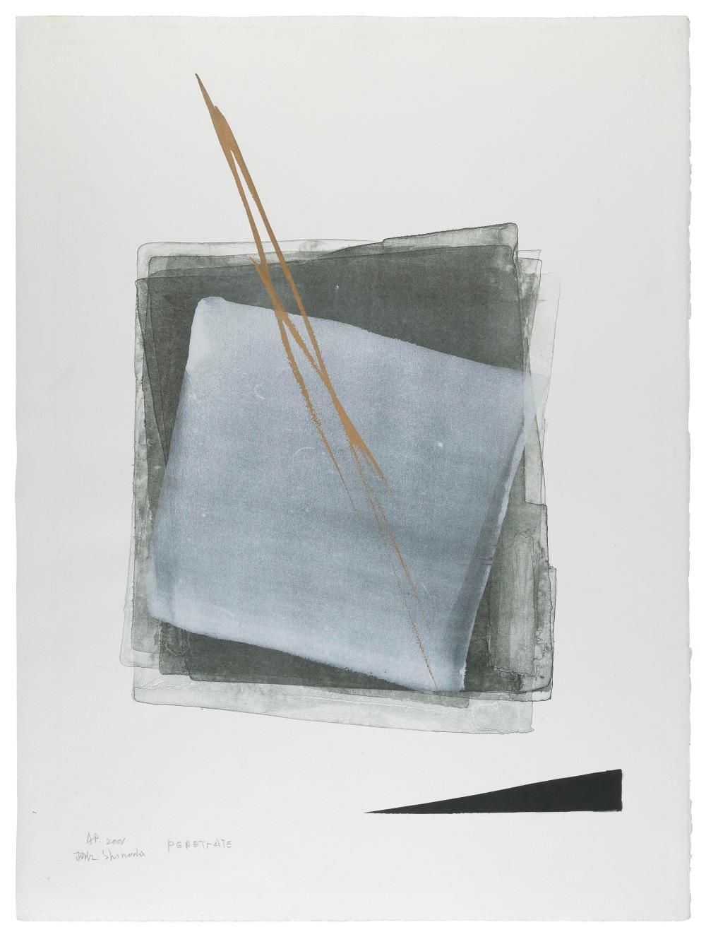 Appraisal: TOKO SHINODA JAPAN - PENETRATE LITHOGRAPH X UNFRAMED TOKO SHINODA