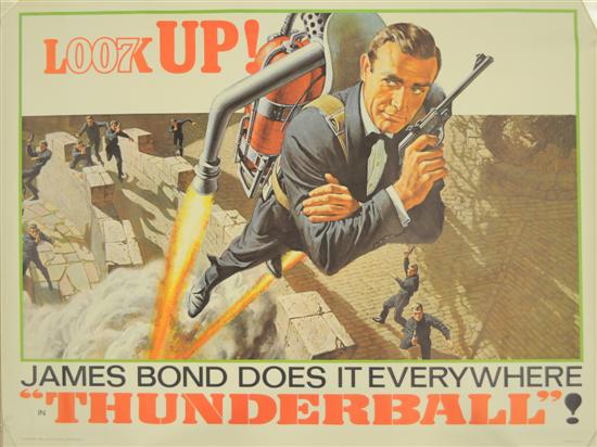 Appraisal: Thunderball poster US rolled A condition x James Bond Movie