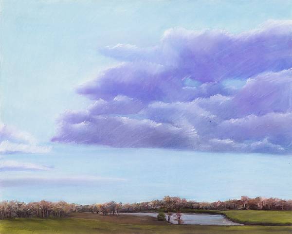 Appraisal: Diane Canfield Bywaters American born Clouds over Lake signed and