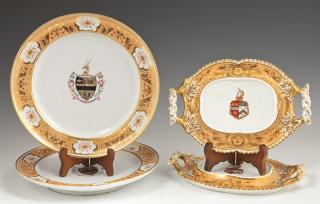 Appraisal: Group of Four Chamberlain's Worcester China th c consisting of