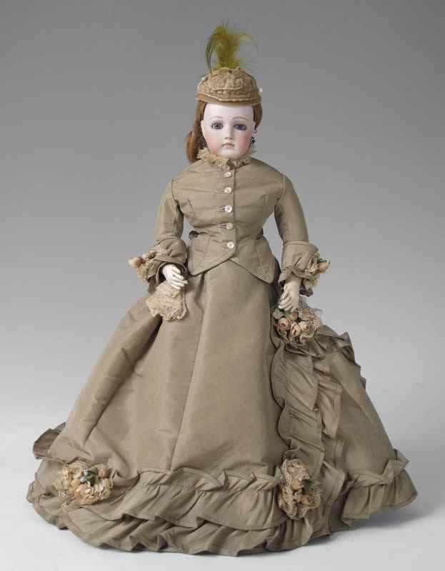 Appraisal: FRENCH JUMEAU POUPEE SWIVEL HEAD FASHION DOLL Swivel bisque head