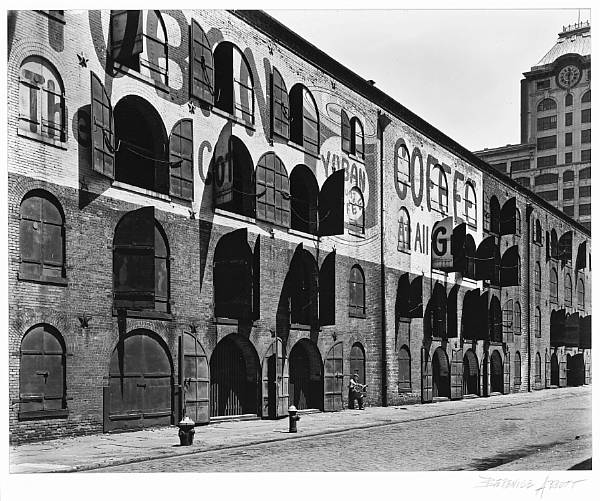 Appraisal: Berenice Abbott American - Yuban Coffee Warehouse Water and Dock