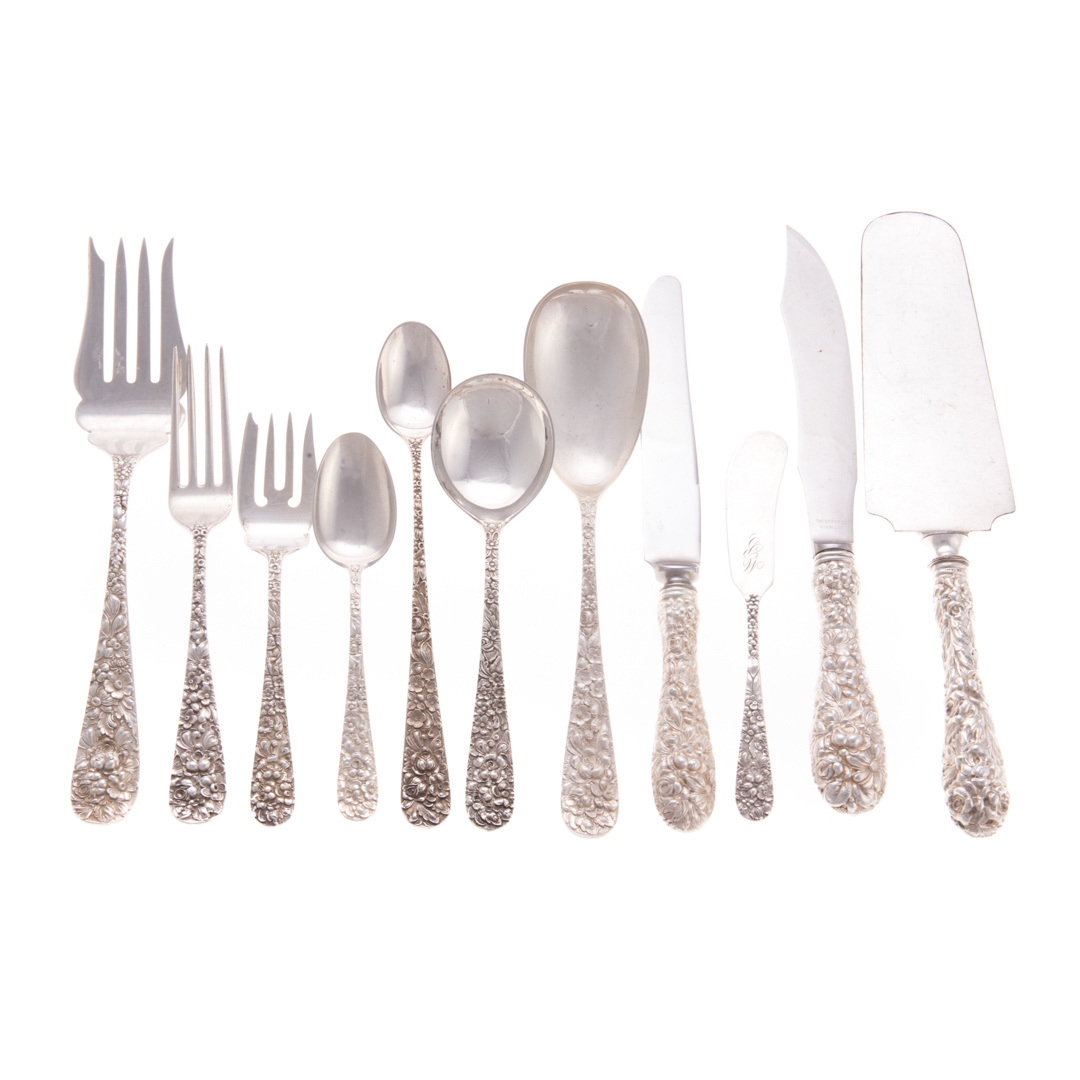 Appraisal: Stieff Rose sterling flatware service for and some serving utensils