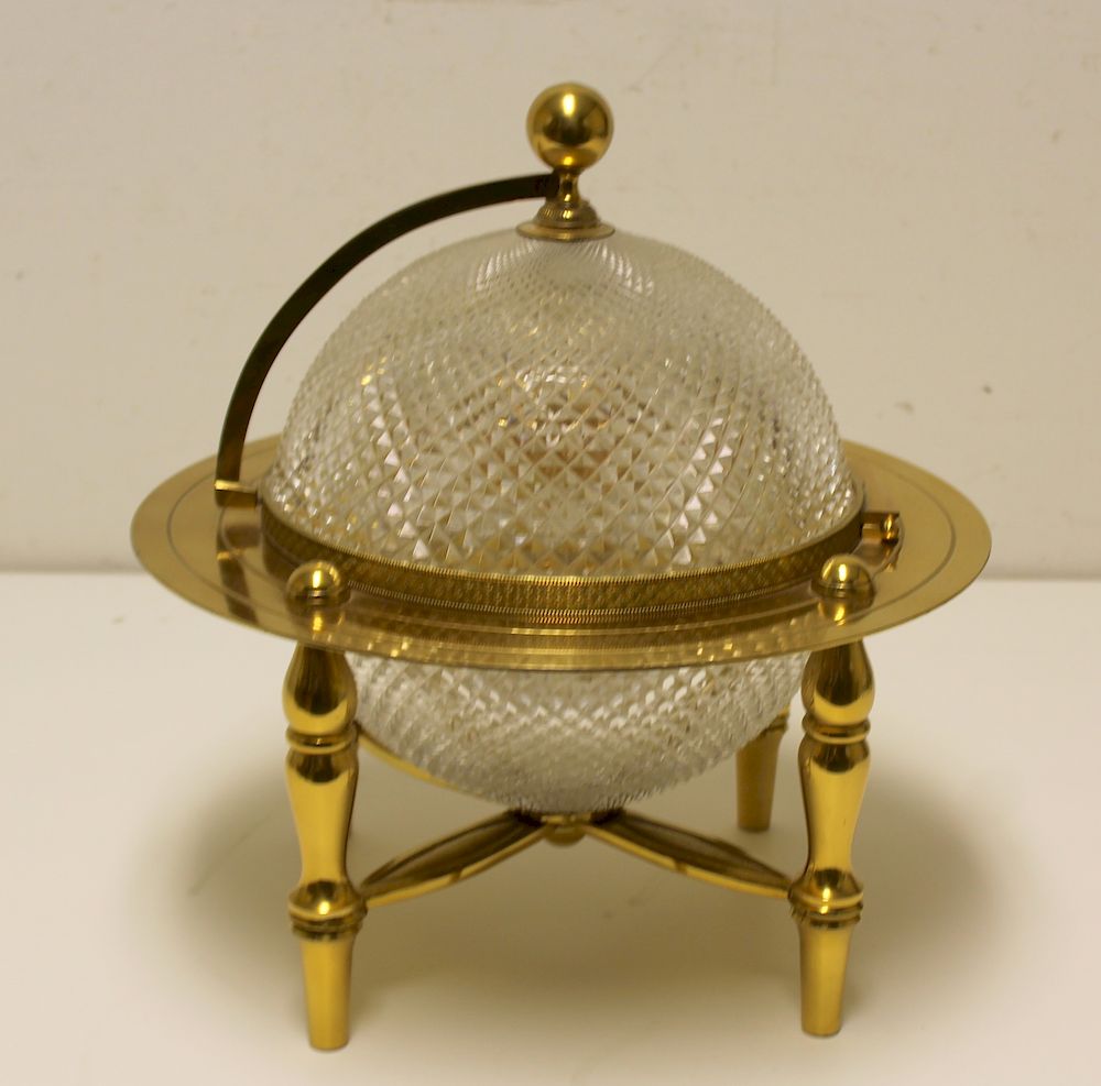 Appraisal: BACCARAT Gilt Bronze And Crystal Tantalus From a Long Island