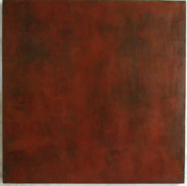 Appraisal: K HIRN OIL ON BOARD abstract composition in red Image