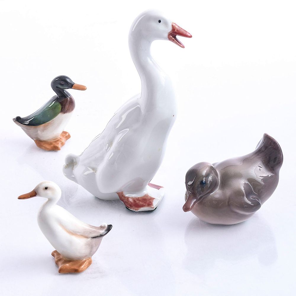 Appraisal: CERAMIC DUCK FIGURES Royal Doulton Dahl Jensen and Puls Backstamps