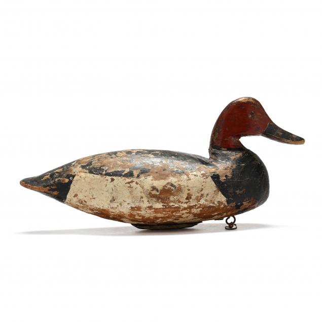 Appraisal: DOUG JESTER VA - CANVASBACK Chincoteague Virginia circa s carved