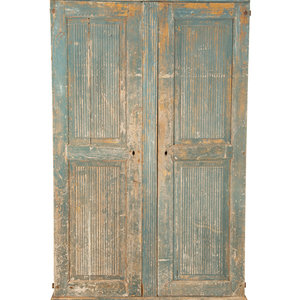 Appraisal: A Swedish Gustavian Carved and Painted Armoire Early th Century