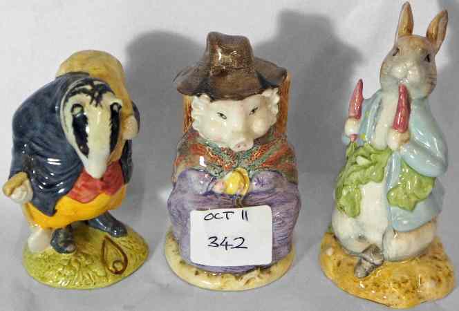 Appraisal: Royal Albert Beatrix Potter Figures Tommy Brock This Pig Had