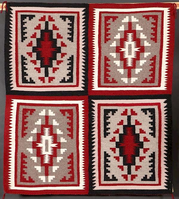 Appraisal: SOUTHWEST NAVAJO WEAVINGS AND RUGS A GROUP OF FIVE SOUTHWEST